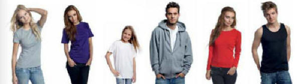 Neutral T-shirt, polo, og sweatshirt, til sport, job og reklame