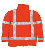 HI-VIZ EUROPEAN regnjakke med reflex