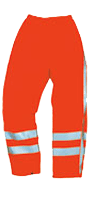 HI-VIZ EUROPEAN regnbuks med reflex