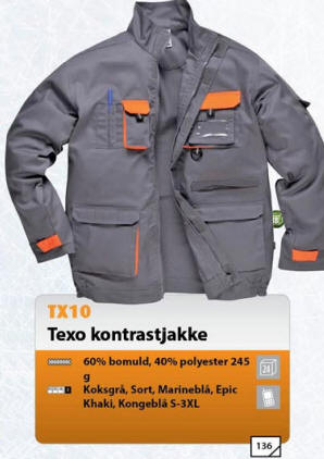 TX10 - Texto kontrastjakke