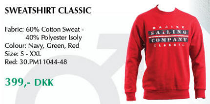 Klassisk sweatshirt med print