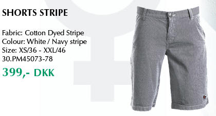 Stribet shorts