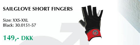 Sejlhandsker med korte fingre