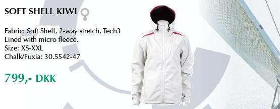 Softshell jakke model Kiwi
