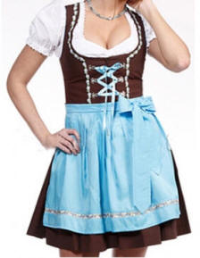 8509  "Mini Dirndl Set" med matchende forkl�de i den traditionelle bayerske Dirndl,