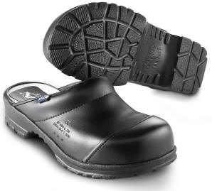 Dess.: 54 Comfort. Robust tøffeltræsko med bred pasform og slidnæse