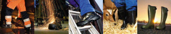 Tilbeh�r til fodt�j og Syv gode r�d fra Dansk Erhvervsbekl�dning - s�ler, sn�reb�nd, l�derfedt og skocreme.