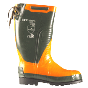 Timber 2000 Tretorn skærestøvle i hærdet naturgummi - Nitrilgummi - ydersål - Savskæreværn - Klasse 2