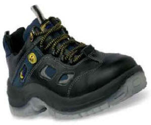 ESD TECH ESD sko i l�der/nubuck/tekstilkombination. Ultra-Respiro foer med h�j �ndbarhed. Scholl� SyncrogelX3 indl�gss�l med 4 gange h�jere st�dabsorbering end almindelige indl�gss�ler. Skridsikre PU/TPU sandwichs�ler. Let aluminiumt�kappe. Str.: 38�48. S2 ESD Best.nr.: 20-00213