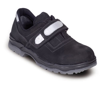 418 Advantage Anatomisk sikkerhedssko i bl�dt og behageligt nubuck skind. Med velcrolukning og refleks bes�tning . Velegnet til let industri, lager og transport.