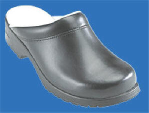 460-15 Flex trsko Bred fodformet Flex trsko uden hlkappe, med polstret vrist og microfiber bindsl.
