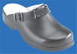 468-15 Flex trsko Bred fodformet Flex trsko uden hlkappe, med polstret vrist, microfiber bindsl og  justerbar hlrem.