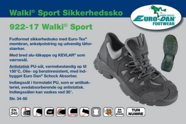 Walki Sport Sikkerhedssko 922-17