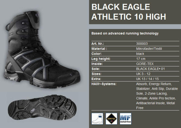 Black Eagle Athletic 10 High Art. Nr.: 300003