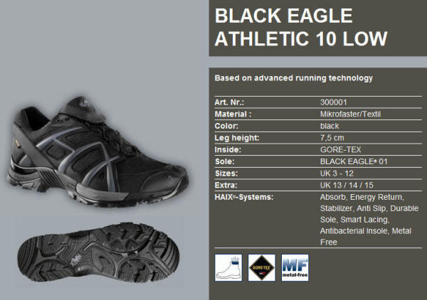 Black Eagle Athletic 10 Low Art. Nr.: 300001