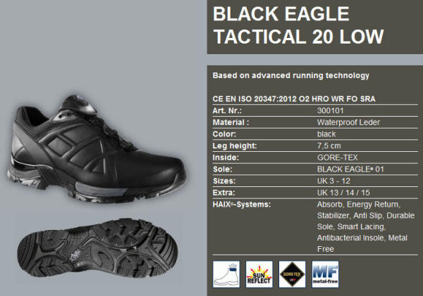 Black Eagle Tactical 20 Low Art. Nr.: 300101