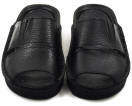 Jobber Tøffel - Sandal i sort skind. Dess.: 3020