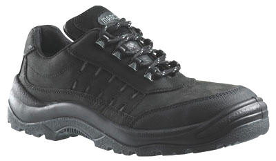LUIGI F0030-901-9888 Sikkerhedssko. Med t�kappe af st�l samt s�mv�rn af st�l. Gr� l�bes�l af PU. Reflekseffekter. 