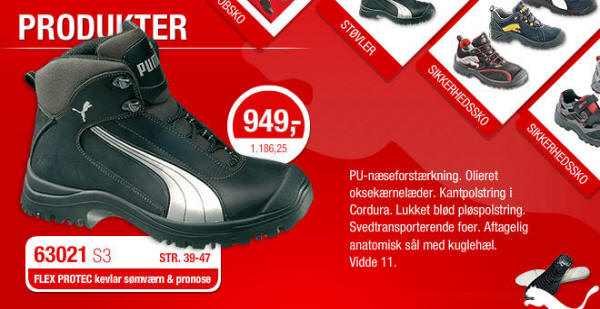 puma 63021 flex protec sikkerhedsstøvlet