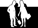 Dansk Erhvervsbekl�dning�s LOGO og kendefigur, siden 1988 - den praktiske "h�ndens mester" og feministen - h�nd i h�nd - kl�dt p� til jobbet - med den tilf�jelse at Dansk Skilte Reklame i 2000 kom til verden, som et tilbud og supplement til konceptet.