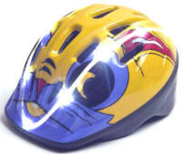 Bright bikers slid Brighthelmets. Leo