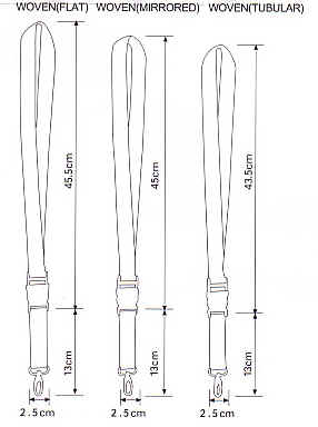 Lanyards med Safelock, B�lter, Kuffertremme, Handstraps, Karabinhager, Id-holder, Blinkende badge med magnet, Kompas, Fl�jter, Skosn�re, og meget mere.