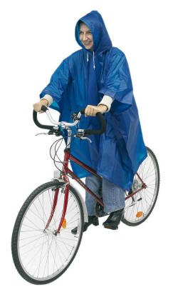 Bike poncho, navy dark blue