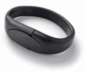 Dess.: 12304100 Bracelet memory stick BLACK SOLID ORANGE APPLE GREEN RED NAVY