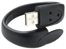Dess.: 12304100 Bracelet memory stick BLACK SOLID ORANGE APPLE GREEN RED NAVY