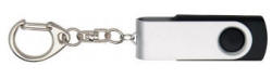 Dess.: 12302200 USB Keychain memory stick SILVER / BLACK SOLID MEMO 128 - 256 - 512 MB - 1 GB 2.0 