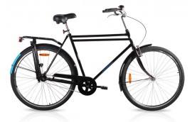 PRHjul på cyklen - Model 3 - Klassisk retro herrecykel. Sort