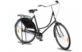 PRHjul på cyklen - Model 4 Klassisk retro damecykel. Sort el. hvid