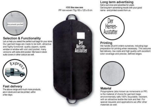 Dragtposer fra lager - med tryk efter opgave