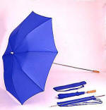 Sammenfoldelig golf paraply. Stok kan forl�nges/aftages.