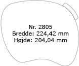 Formatet herunder er gengivet i halv størrelse - 2805