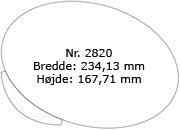 Formatet herunder er gengivet i halv størrelse - 2820
