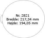 Formatet herunder er gengivet i halv størrelse - 2821