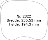 Formatet herunder er gengivet i halv størrelse - 2822