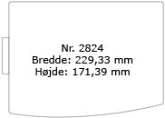 Formatet herunder er gengivet i halv størrelse - 2824