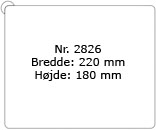 Formatet herunder er gengivet i halv størrelse - 2826