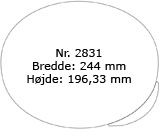 Formatet herunder er gengivet i halv størrelse - 2831