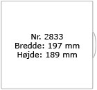 Formatet herunder er gengivet i halv størrelse - 2833