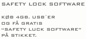 Safety lock software - en sikkerhed der er v�rd at tage i betragtning