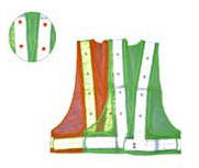 YLED01 Reflective LED Vest Reflekterende vest i EU-standard.