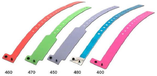 Festivalarmbånd, securebånd, superbånd eller wristbands - med tryk i plast og Tactel, papir, eller efter opgave.