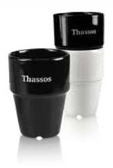 Thassos - krus med tryk efter opgave