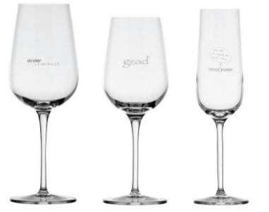 Eksklusivt vinglas i elegant design produceret i krystal.