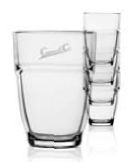 Forum - stabelbart glas med tryk logo og budskab efter opgave