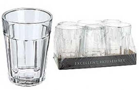 DRIKKEGLAS pakket á 6 stk.. 24 cl.