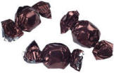 Brune chokoladeballs med kaffesmag